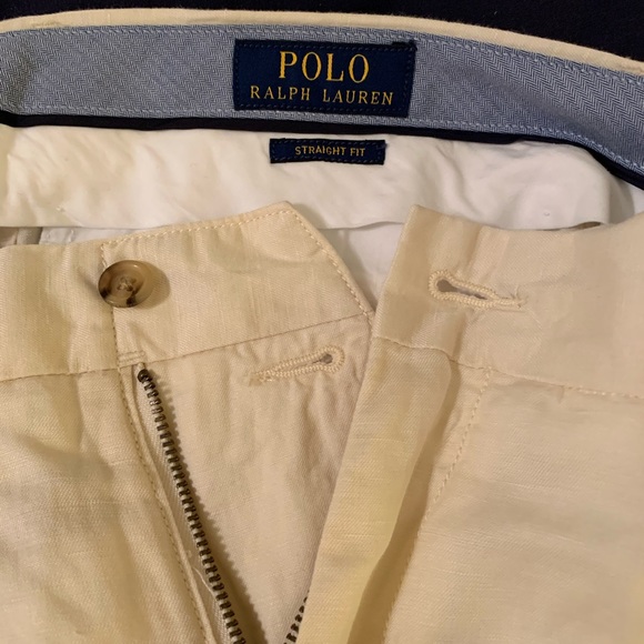 Polo Cream Linen Pants - Picture 4 of 6